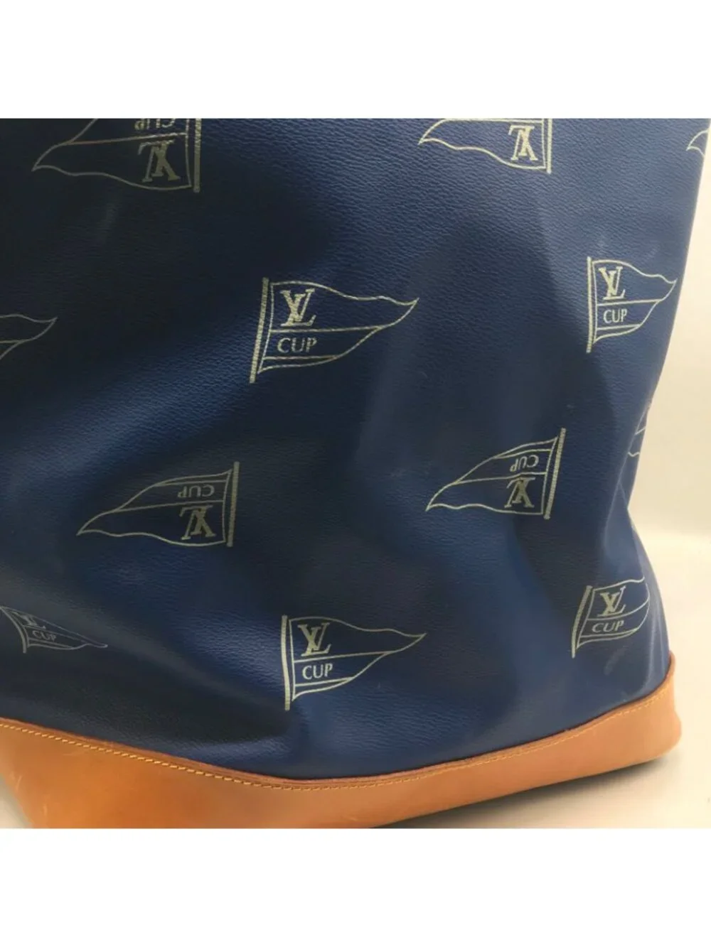 Louis Vuitton Cup Sac Marine Bandouliere Shoulder Bag Blue